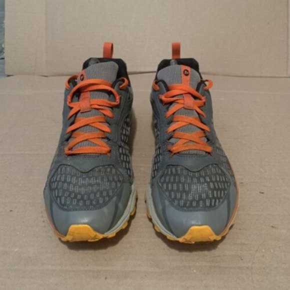 Merrell All Out Crush Trail Running Shoes Orange/Gray Mens Size 10 J35535 Hiking - Picture 2 of 8